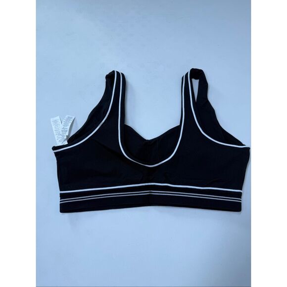 Alo Yoga Airbrush Heart Throb Bra Black/ White  EUC - Picture 5 of 6